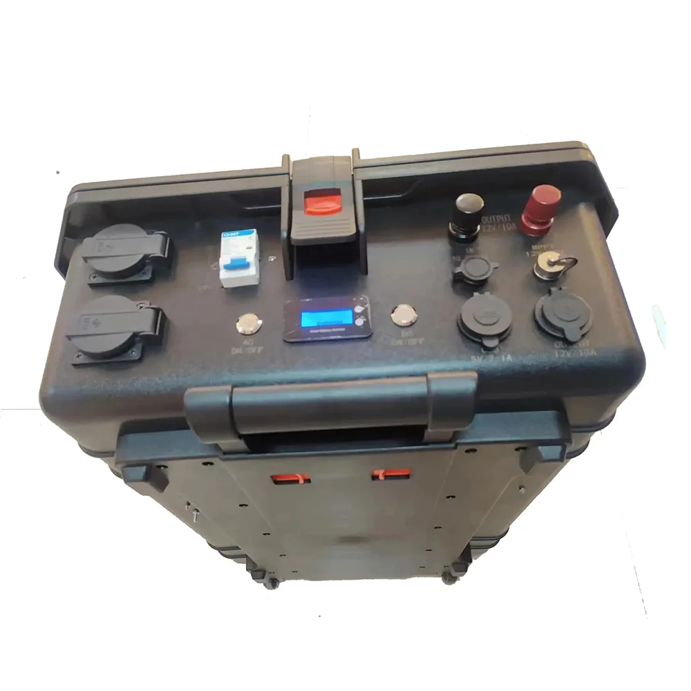 Ac European Standard Camping Outdoor Party Emergency Portable Power Station Solar Generator 5000W For Cooker Car Refrigerator