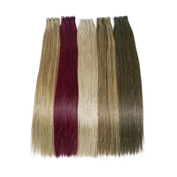 Новое поступление, человеческие волосы для наращивания, выровненные вручную, с двойной кутикулой