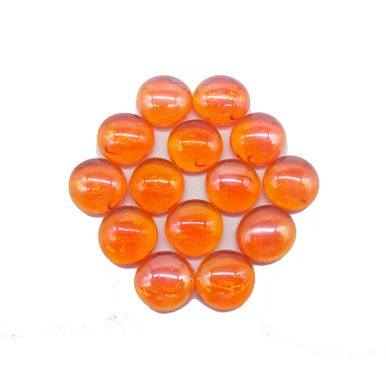 wholesale bulk decorative clear colored crystal glass gems flat glass marbles for vase filler