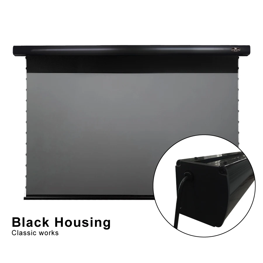  Vividstorm PRO Slimline 120 дюймов раскрывающегося списка экран Электрический Настенный/потолочное крепление UHD/4K для домашних животных с украшением в виде кристаллов ALR HD домашний кинотеатр