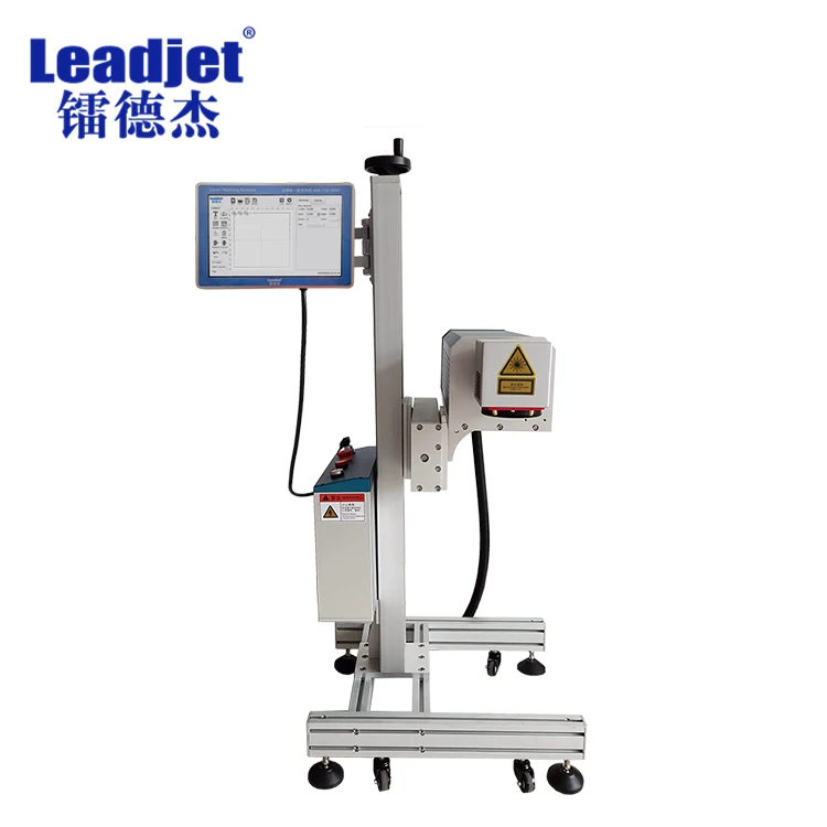 Industrial Independent Development Batch Number CO2 Laser Marking Machine Coding Printer On PET Bottles/PVC/PE