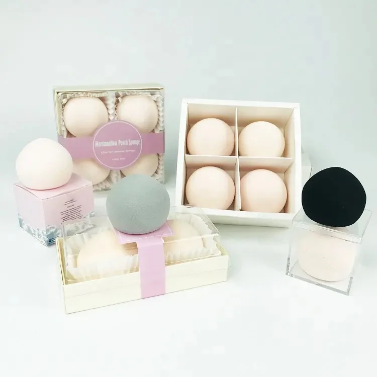 FEIYAN Wholesale Private Label Puff Blender Large Peach Marshmallow Makeup Sponge Peach Sponge