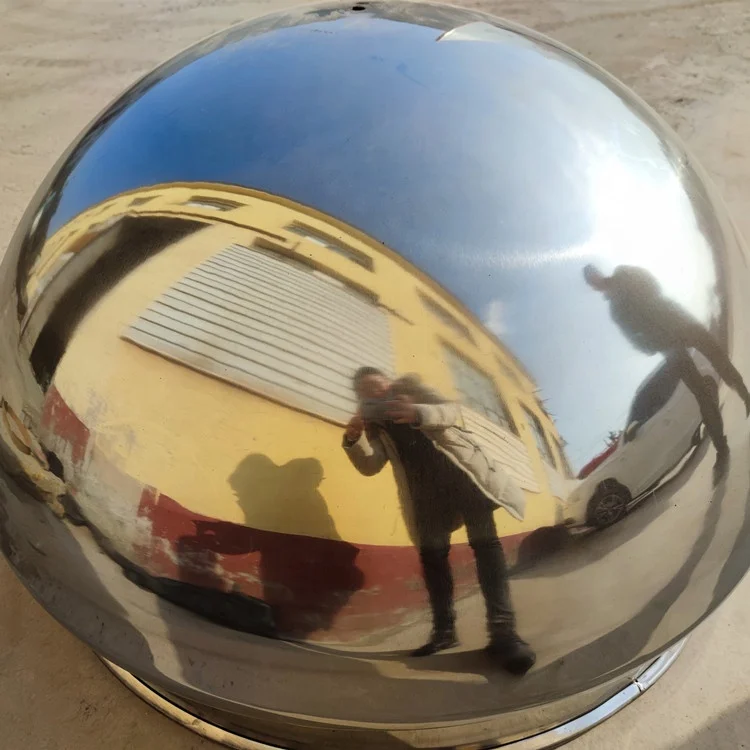 Mirror Polished 900mm 1000mm Stainless Steel Half Sphere for Food