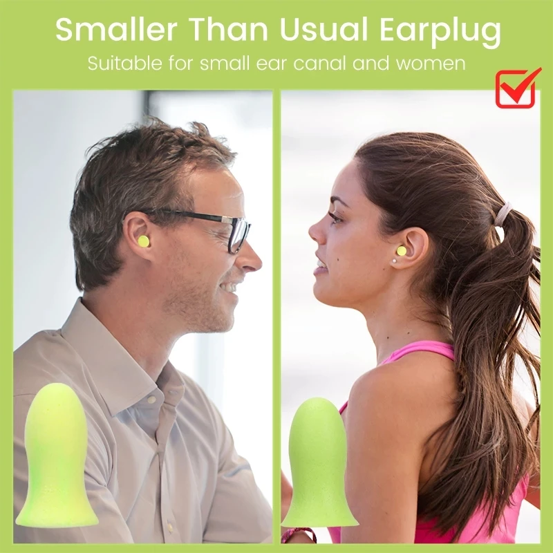 5/20/30/40/60Pcs Noise Reduction Earplugs For Travel Sleeping Lightweight Portable Soundproof Foam Earplugs
