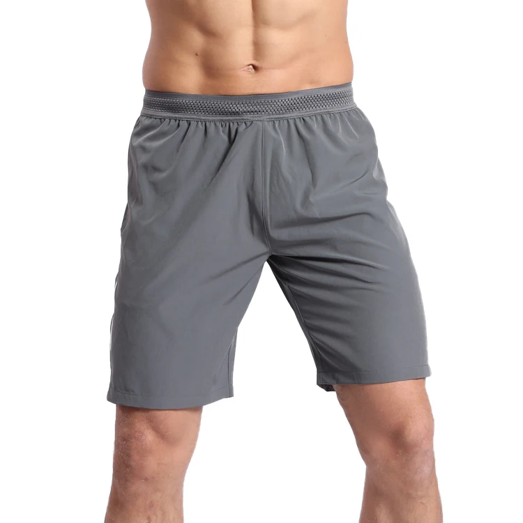 Оптовая продажа, оригинальные дышащие летние шорты из полиэстера для тренировок и бега, мужские спортивные шорты для спортзала