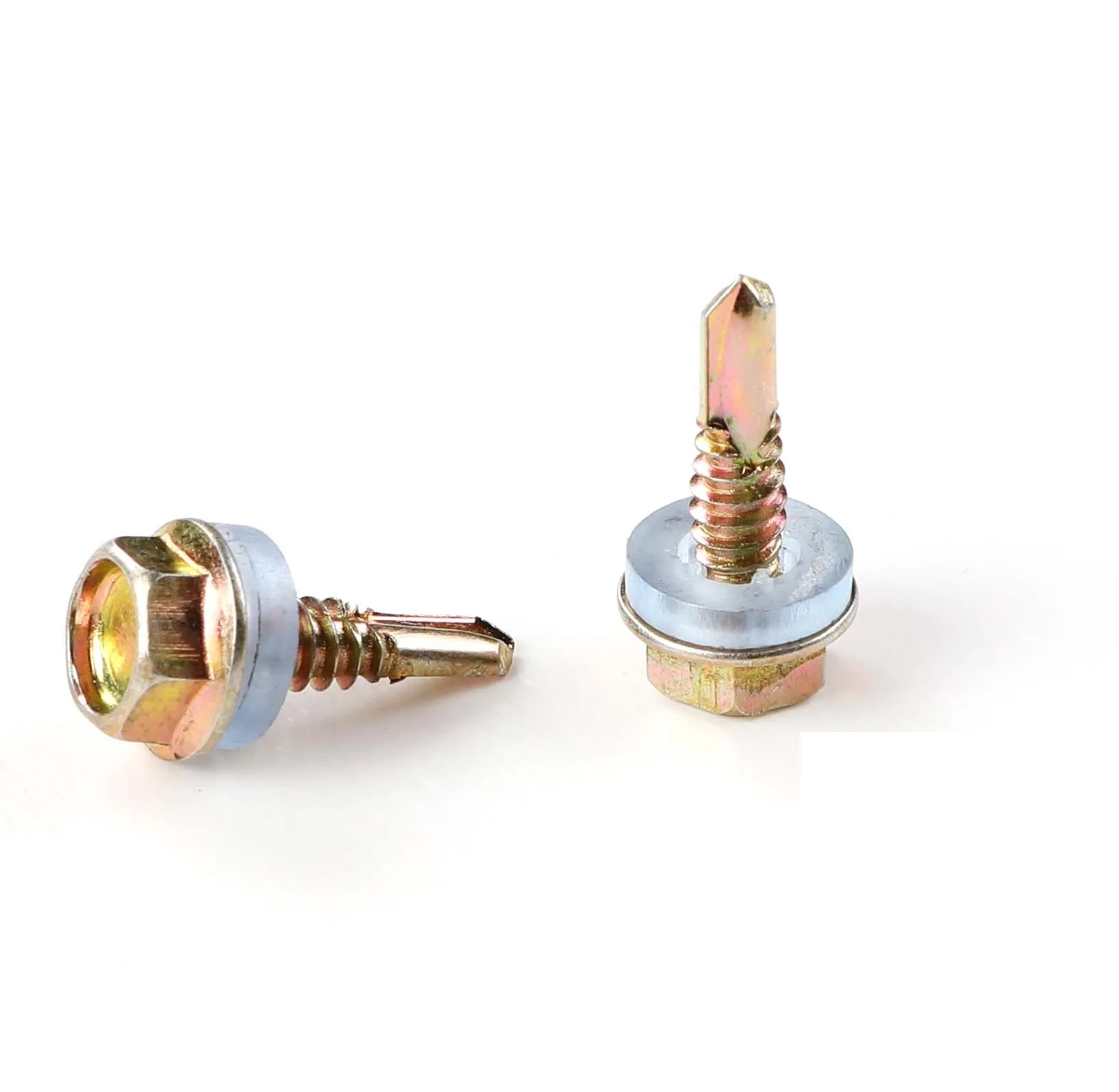 hex head self drilling concrete screw roofing screws with rubber washers