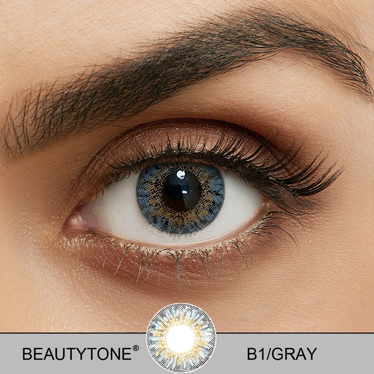 BeautyTone Blends blue fresh style new look cosmetic yearly disposable 14.5mm big size wholesale colored contact lenses