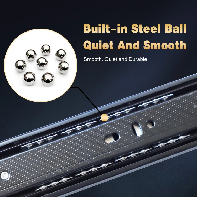 Kitchen Cabinet Drawer Slider Stainless Steel Telescopic Channel Rail Ball Bearing Drawer Slides For Vietnam