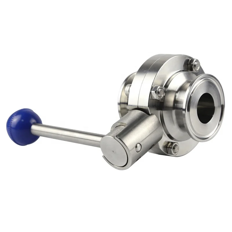 low pressure thread flange Butterfly Valve,honey dairy welded Butterfly Valve