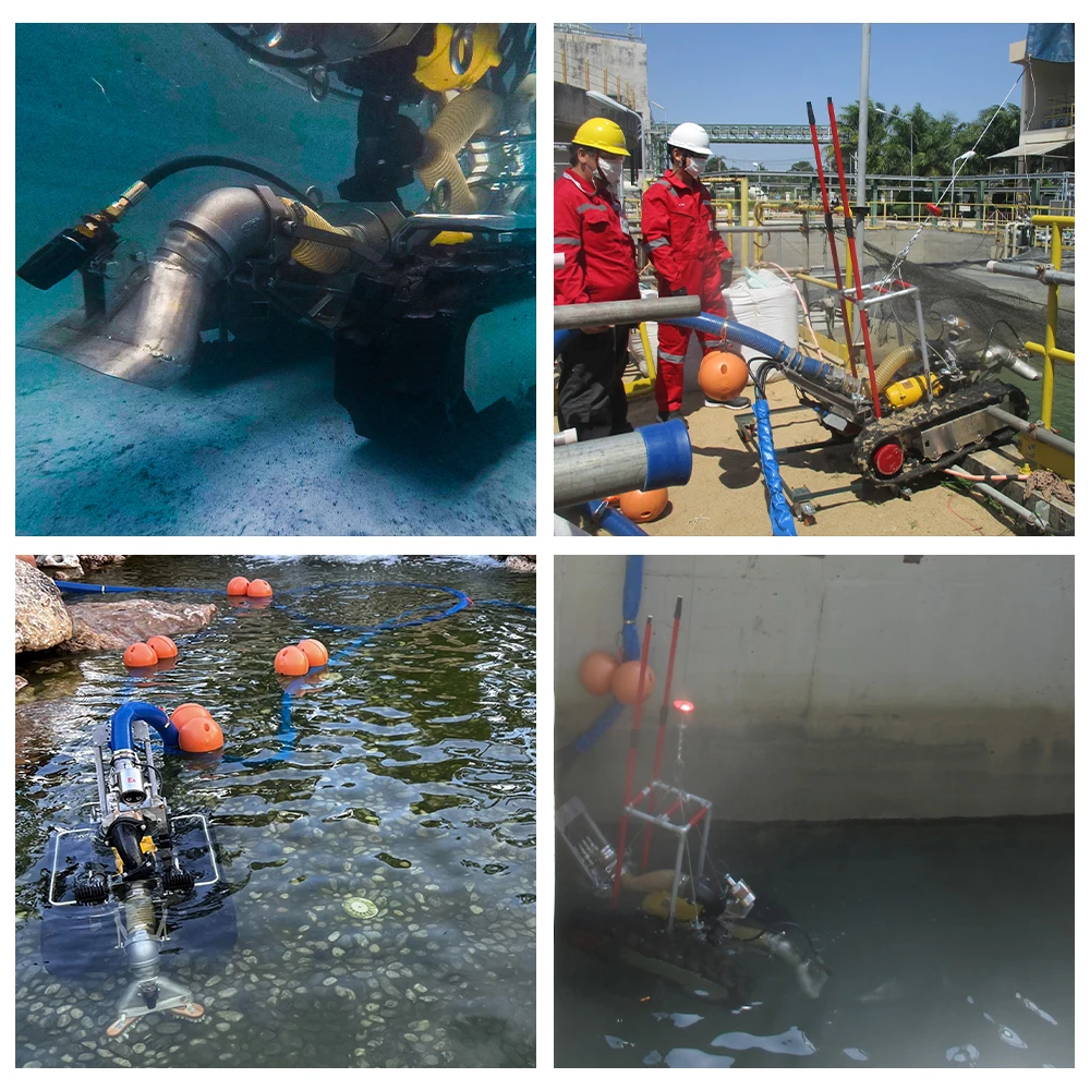 Waterproof IP68 small multifunctional underwater crawler robot rov