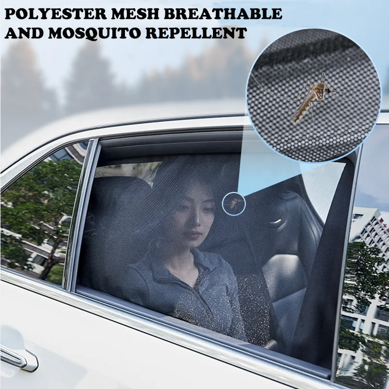 Customized Car Window Sunshade Black Nylon Anti UV Foldable High Quality Car Sunshade for Side Window