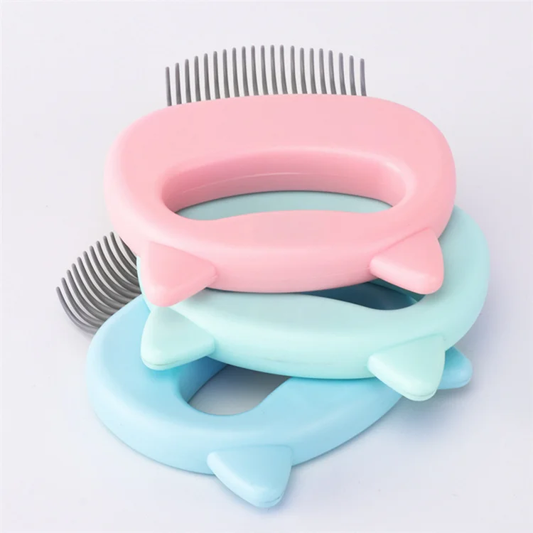 Amazon Hot Products Factory Wholesale Double Sided Long Hair Pet Knot Stainless Steel Comb Pet Dematting Cat Dog Comb Brush