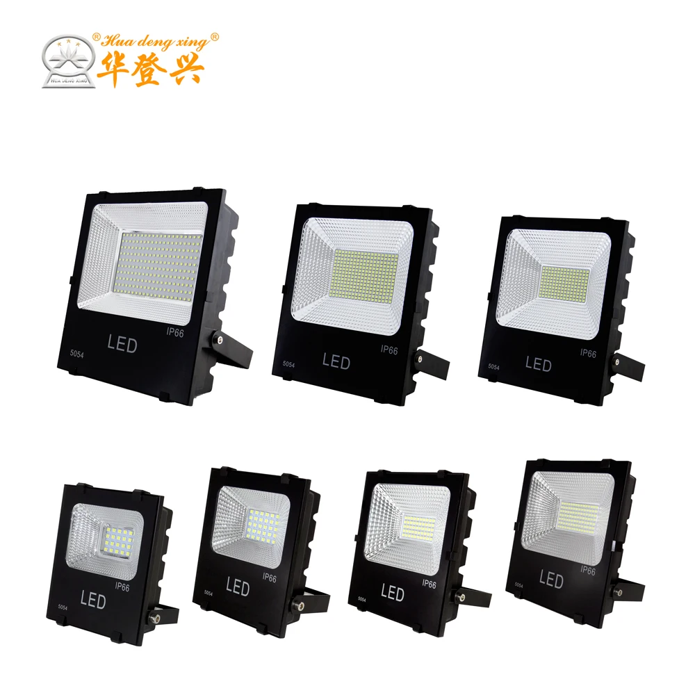 High power aluminum outdoor square spotlight smd 5054 projector 30 50 100 150 200 250 300 watts led flood light