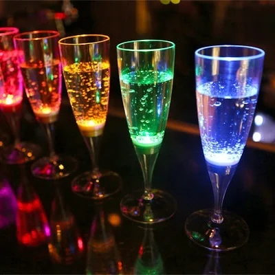 LED party supplies light Flashing plastic cup water glass wine glass