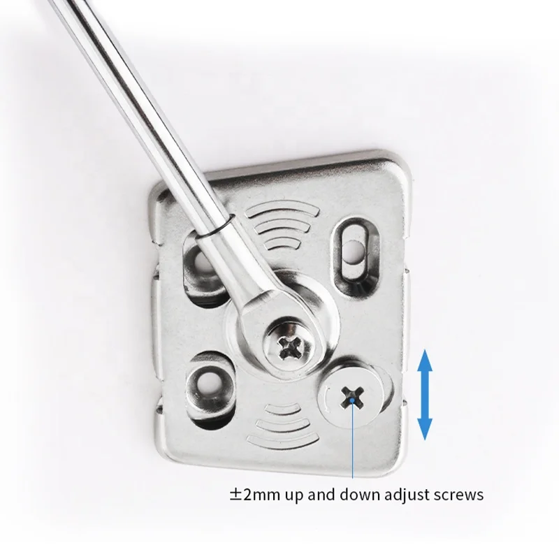 Roeasy furniture hardware Kitchen Cabinet shelf supports 3D adjustable base gas spring Hydraulic rod support cabinet