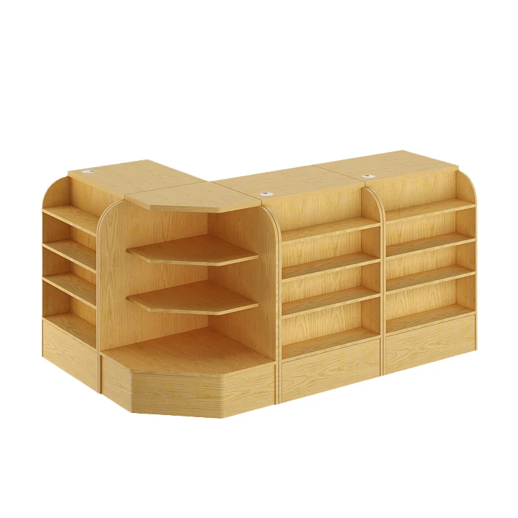 Store Interior Design Modern Store Wooden Cash Counter Design Checkout Counters