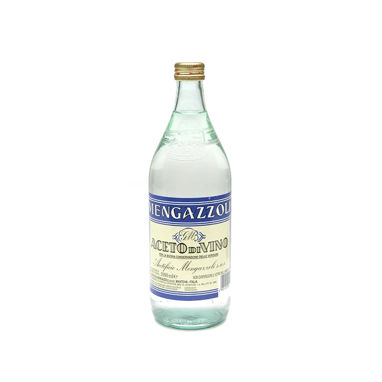 
Mengazzoli Clear wine vinegar from selected wines - Made in Italy - Suitable for preparing and preserving vegetables 