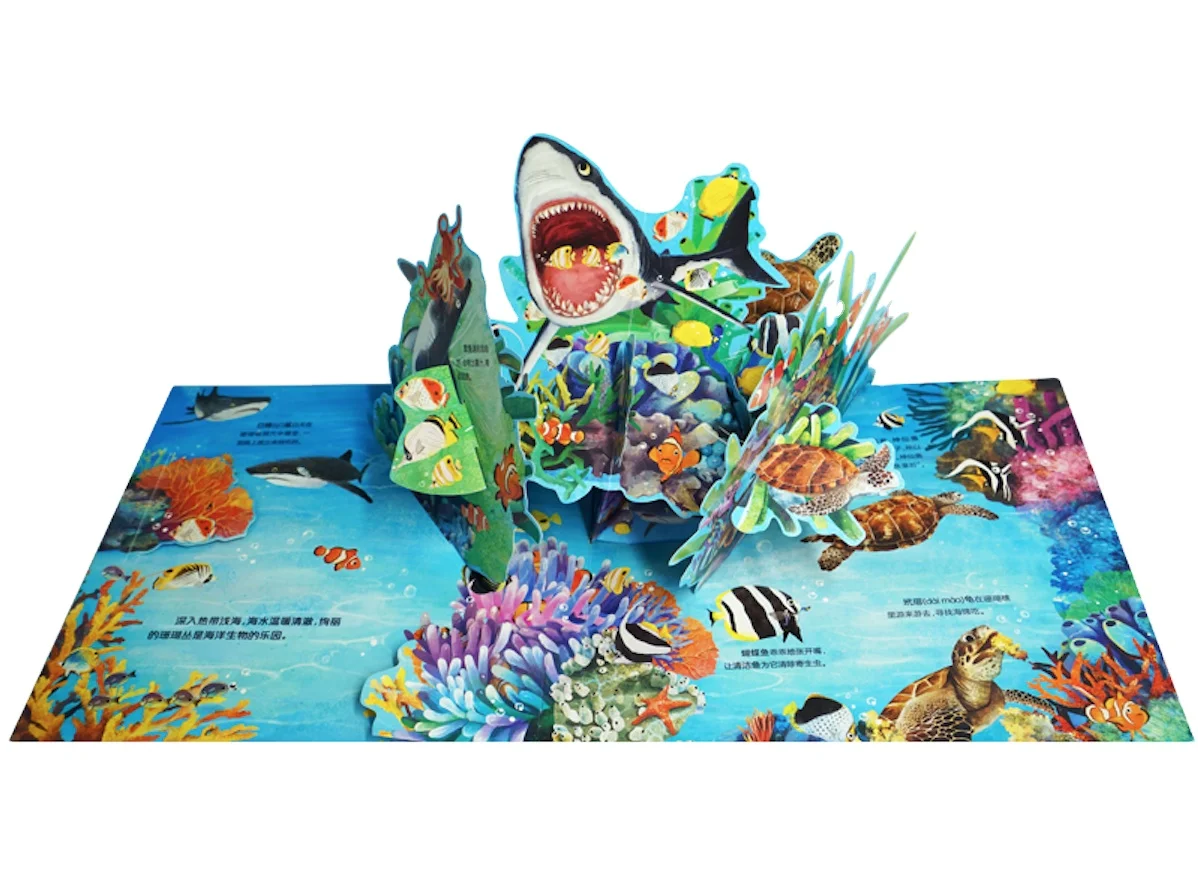 ODM copyrights owned Amazing Life hardcover pop up children story pop-up 3d book