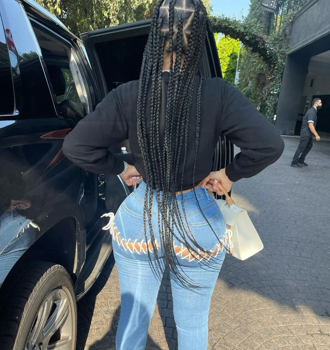 2021 fall fashion Stretch Elastic Ripped Hollow Out Denim Jeans Bandage Straight pants women skinny high waist ripped