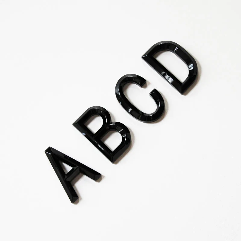Наклейка с номерами автомобиля на заказ 3d пластиковые надписи Abs номер для эмблемы