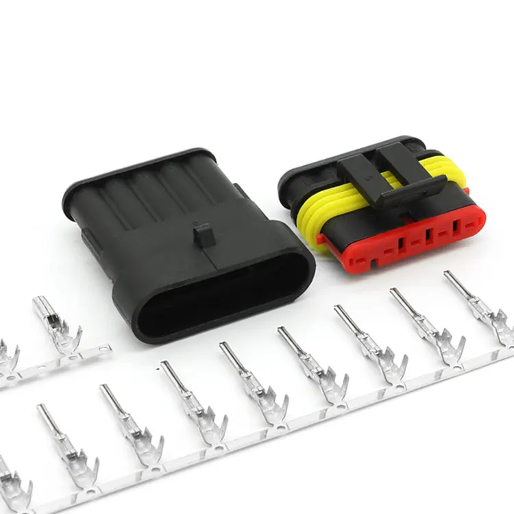 Kaifa Tyco amp superseal 5 pin  282089-1 282107-1 male female connector waterproof automotive connector