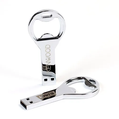 USB Flash Drive Bottle Opener Metal Pendrive 2.0 3.0 Promo gift 2GB 4GB Thumb Drive 16GB 32GB 64GB 128GB Memory USB Stick