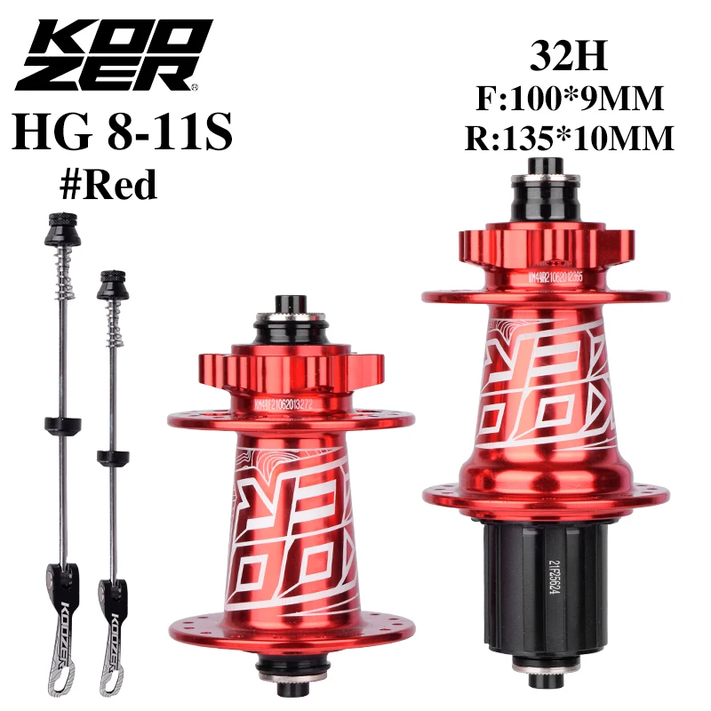 Koozer XM490 8/9/10/11-speed bicycle hub 4 NBK bearing mountain bike QR 32-hole disc brake sealed