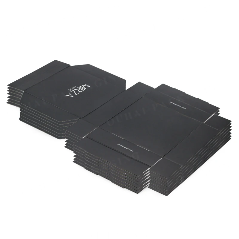Small Business Recycle Carton Manufacturer Black Corrugated Candle Handmade Soap Gift Box Custom Printed Shipping Boxes