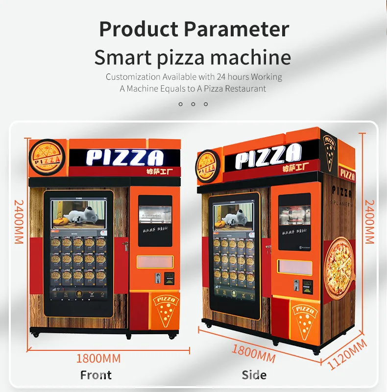 Smart Beverage Fresh Pizza Fruit snack pizza can Automated Japanese Vending Machine Pizza Price