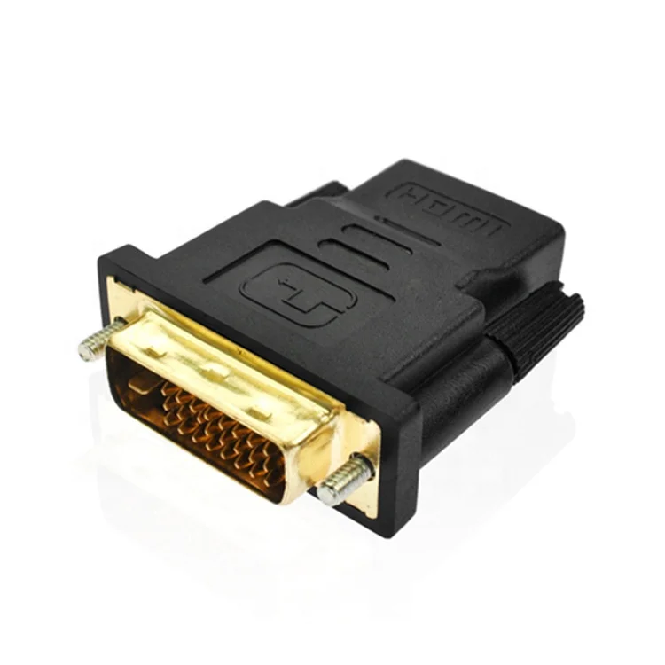 High quality  2.0 version 4k 60hz Gold plated HDMI to DVI 24+1/24+5 adapter DVI 24+1/24+5 to HDMI female adapter hdmi converter