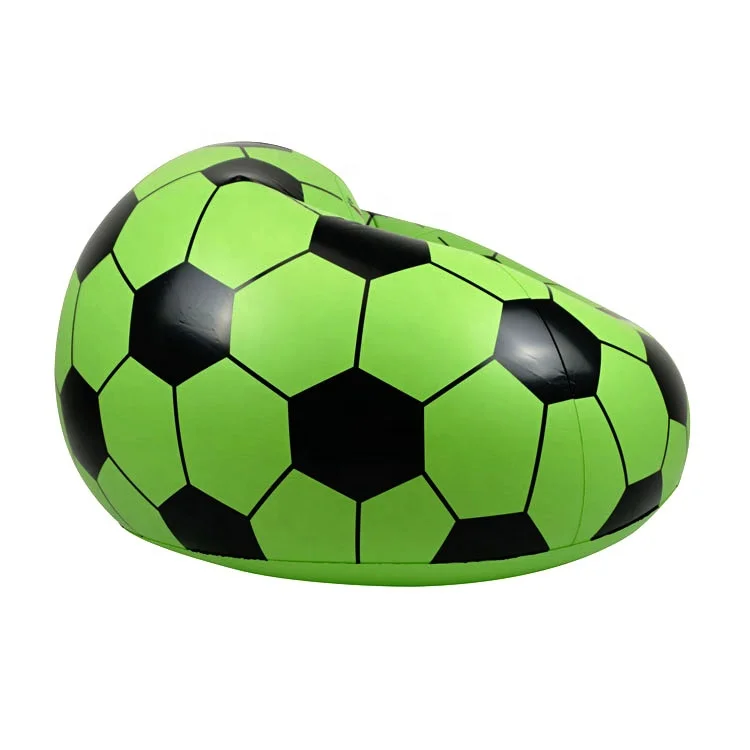 Inflatable Relax Sofa 61cm H Green Soccer Chair Custom  Chair Inflatable Couch