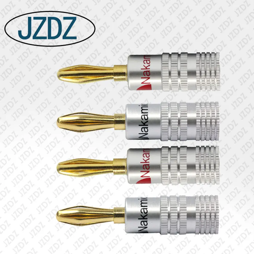 JZDZ J. 10053nakamichi Банановый штекер 24K позолоченный медный BFA 4 мм банановый разъем для