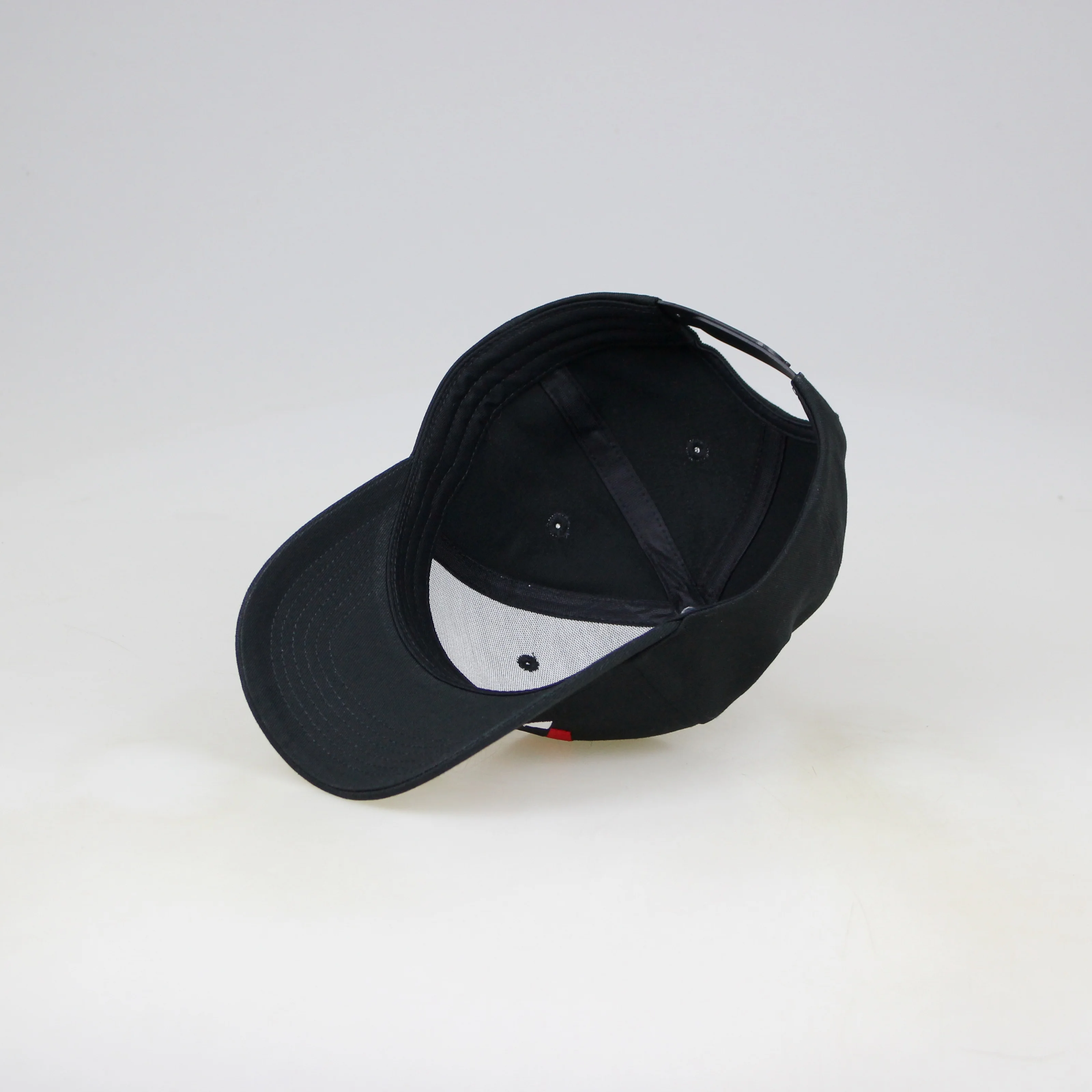 Low profile 6 panel baseball cap structured high quality sport cap hat flat embroidery logo custom for outdoor activity