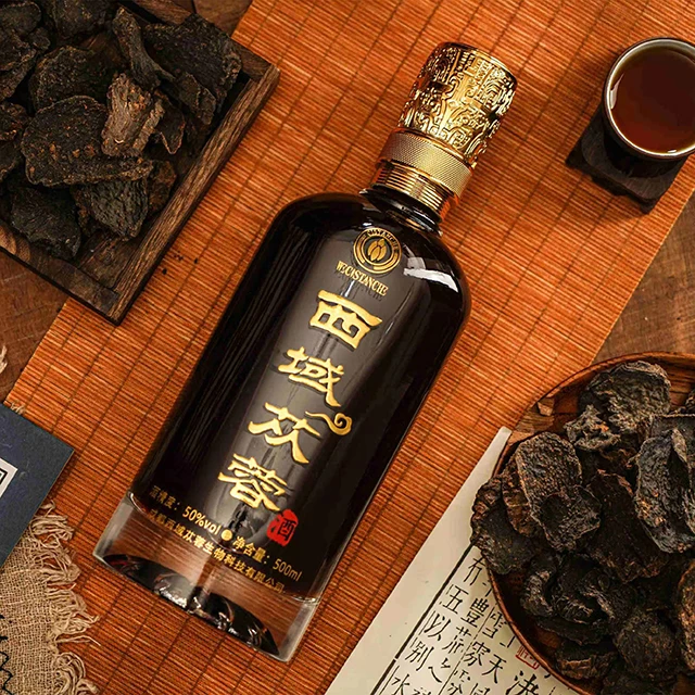 Factory hot sale Chinese liquor 50% vol Cistanche Black Platinum Tonic  liquor 500ml Baijiu