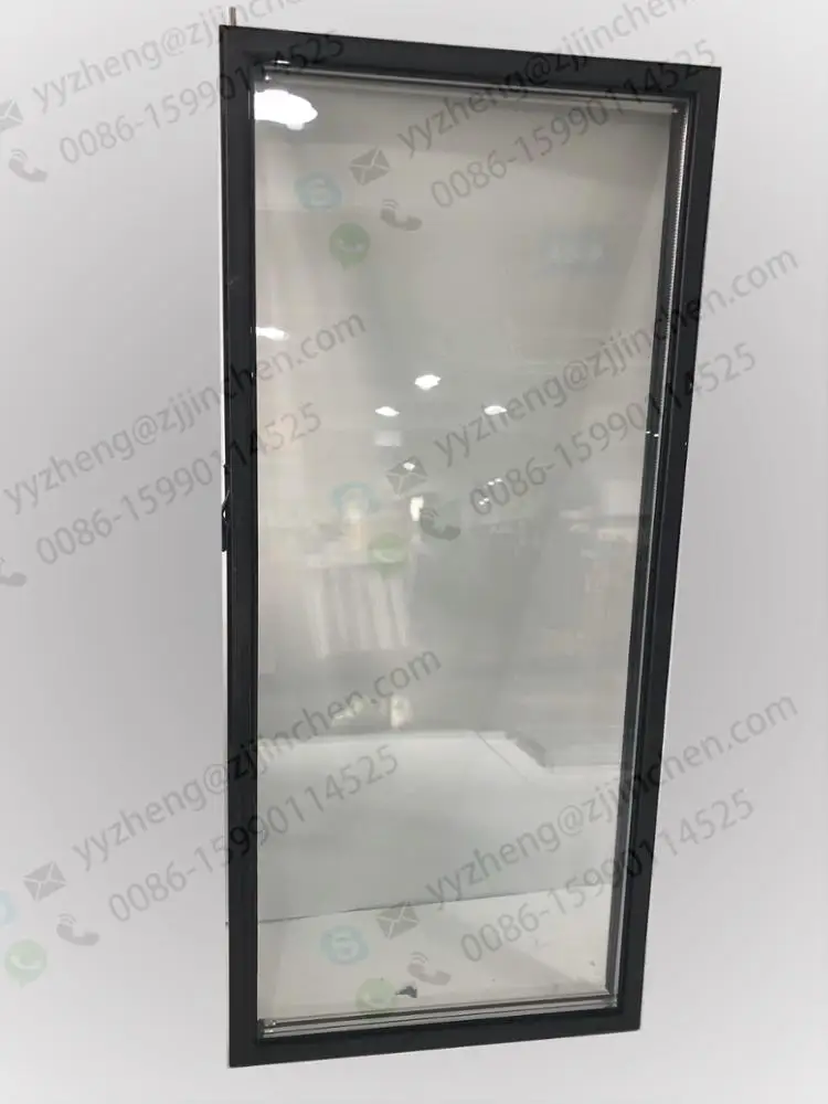 Upright Aluminum Glass Door For Cold Drink Display Cooler Refrigerator Freezer