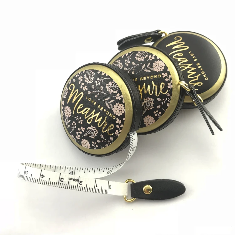 Black Bmi_drop-shaped Multifunctional Health Index Waist Measurement Health Ruler Telescopic Plastic Tape Measure With Handle