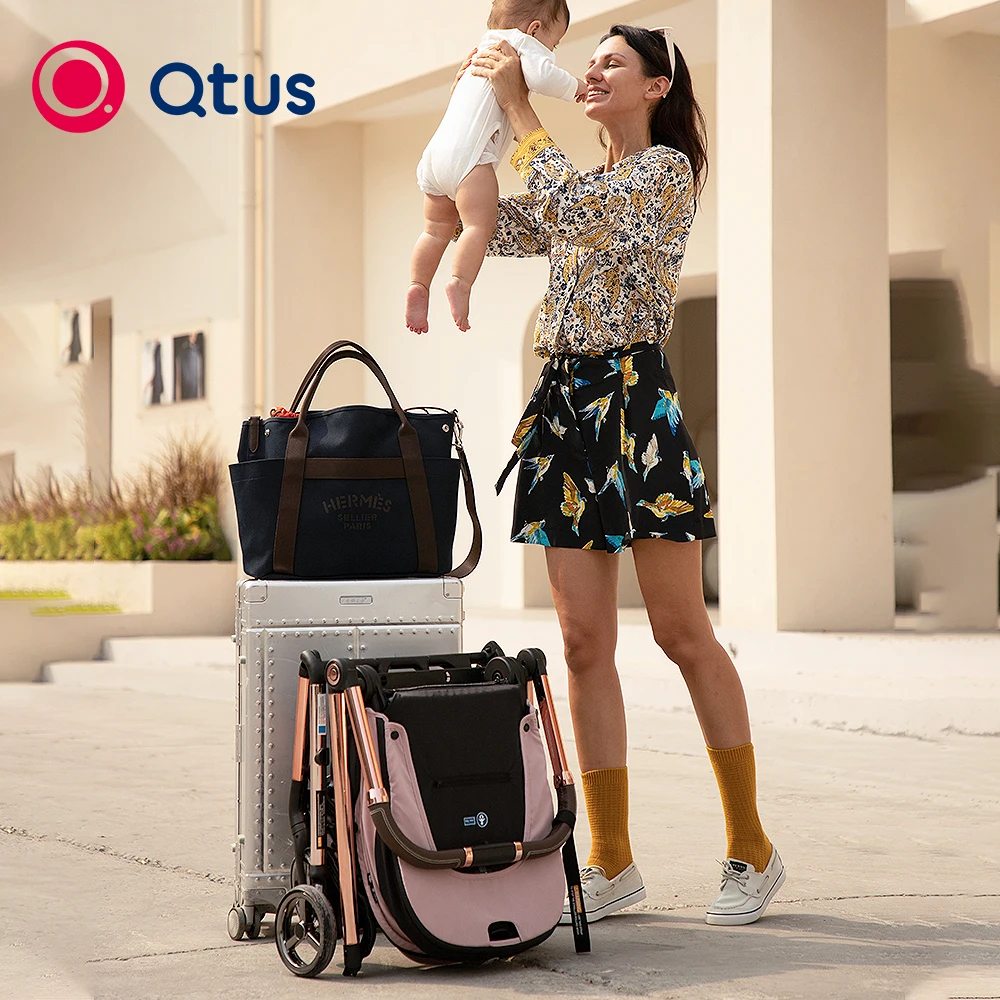 QTUS Owl 360 Rotation Luxury Strollers Baby Pram All Terrain Poussette Premium Kinderwagen European Market EN1888 Approved Fold