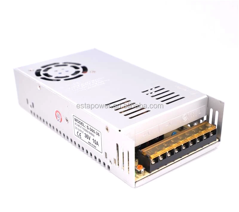 S-360-36 импульсный источник питания 360W 36V10A, Регулируемый источник питания