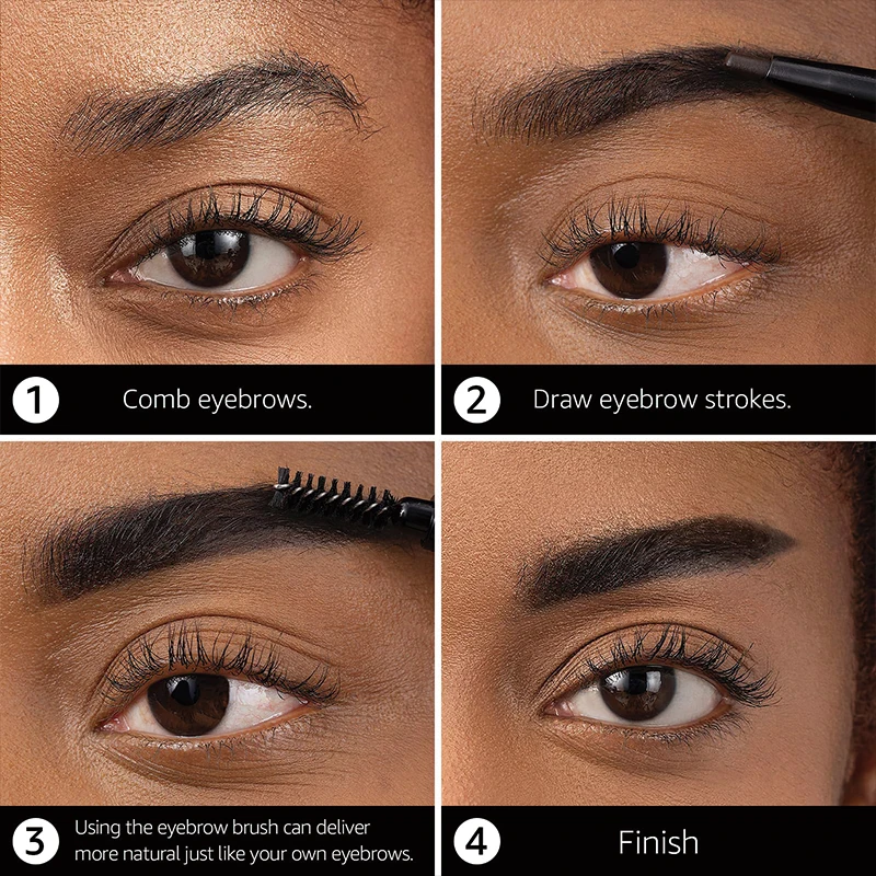 Manufacturer Wholesale Vegan 2 In 1 Waterproof Eyebrow Pencil Private Label Brow Pencil For All Skin Types