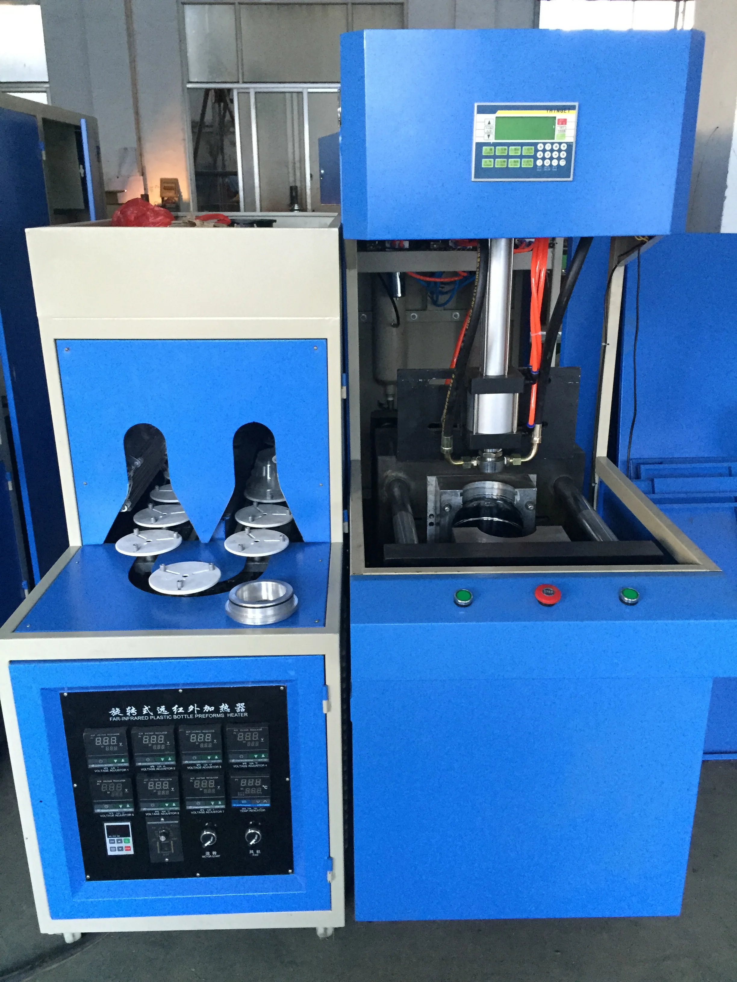 Good Price and High Efficiency Semi Automatic PET Bottle Blowing Machine