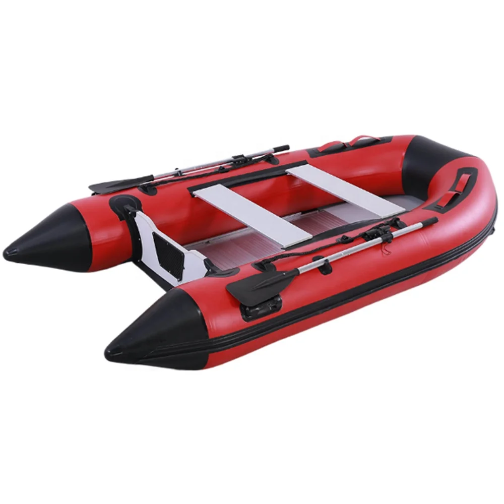 Hot sale 3 m inflatable  boat with aluminum bottom 10 ft  PVC boat with motor