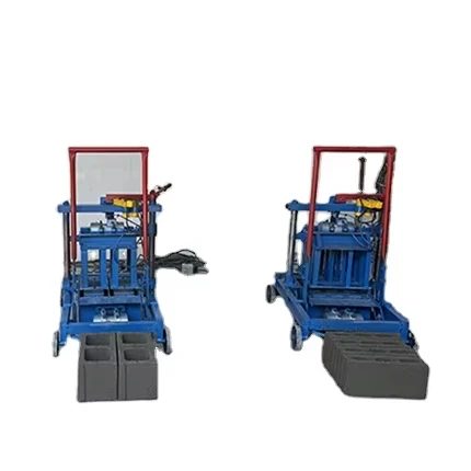 Низкая стоимость 110 В 50 Гц строительное оборудование DX2-45 небольшой мобильный цементный полый блок делая машину для домашнего бизнеса