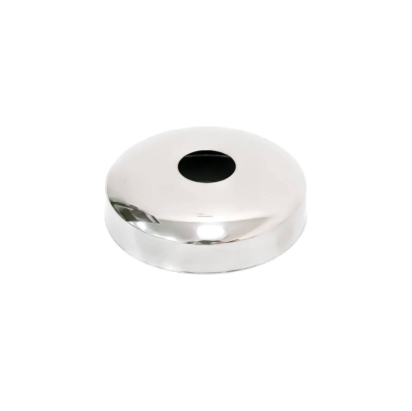 Manufacture Direct Sale SS 304 Inox Base Plate Railing Cover Round Mirror Handrail Hardware Accessories Fence Pole Fitting