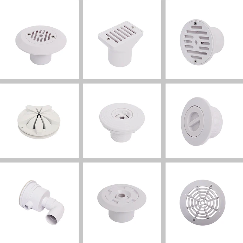 HOTOOK Swimming Pool Fitting Accessories For Concrete Pool Water Return Skimmer Suction Fitting Main Drain inlet Outlet Port
