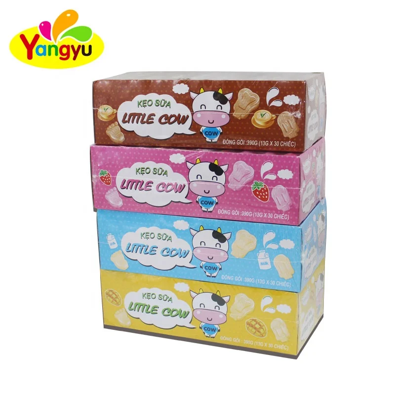 Маленькая коровье молоко фруктовый вкус таблетки Прессованные Конфеты