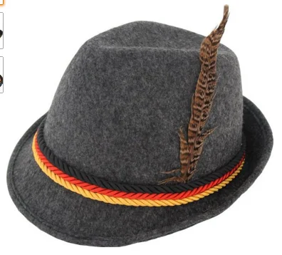 Wholesale traditional oktoberfest Bavarian hat made from 5 mm-thick quality felt