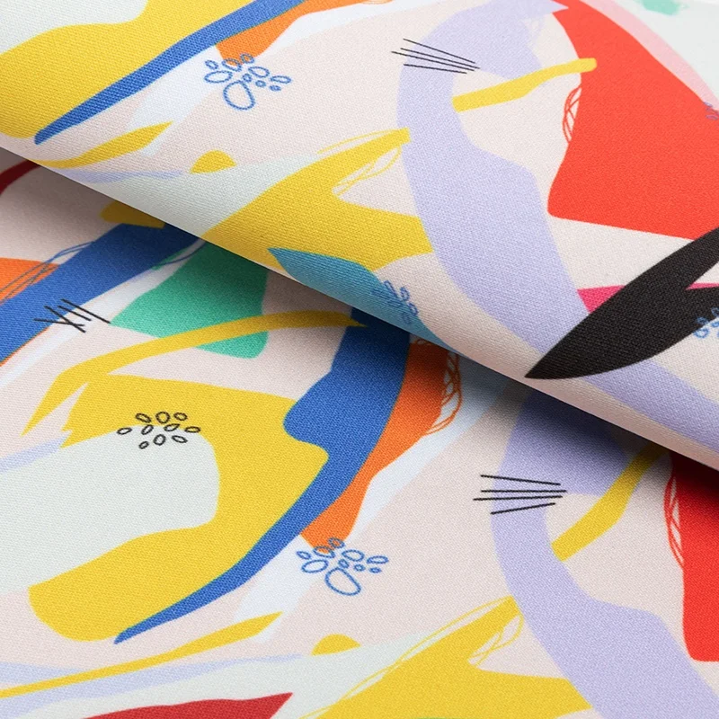 Free sample custom printed neoprene coated fabric 2mm 3mm 4mm 5mm waterproof material printed neoprene fabric