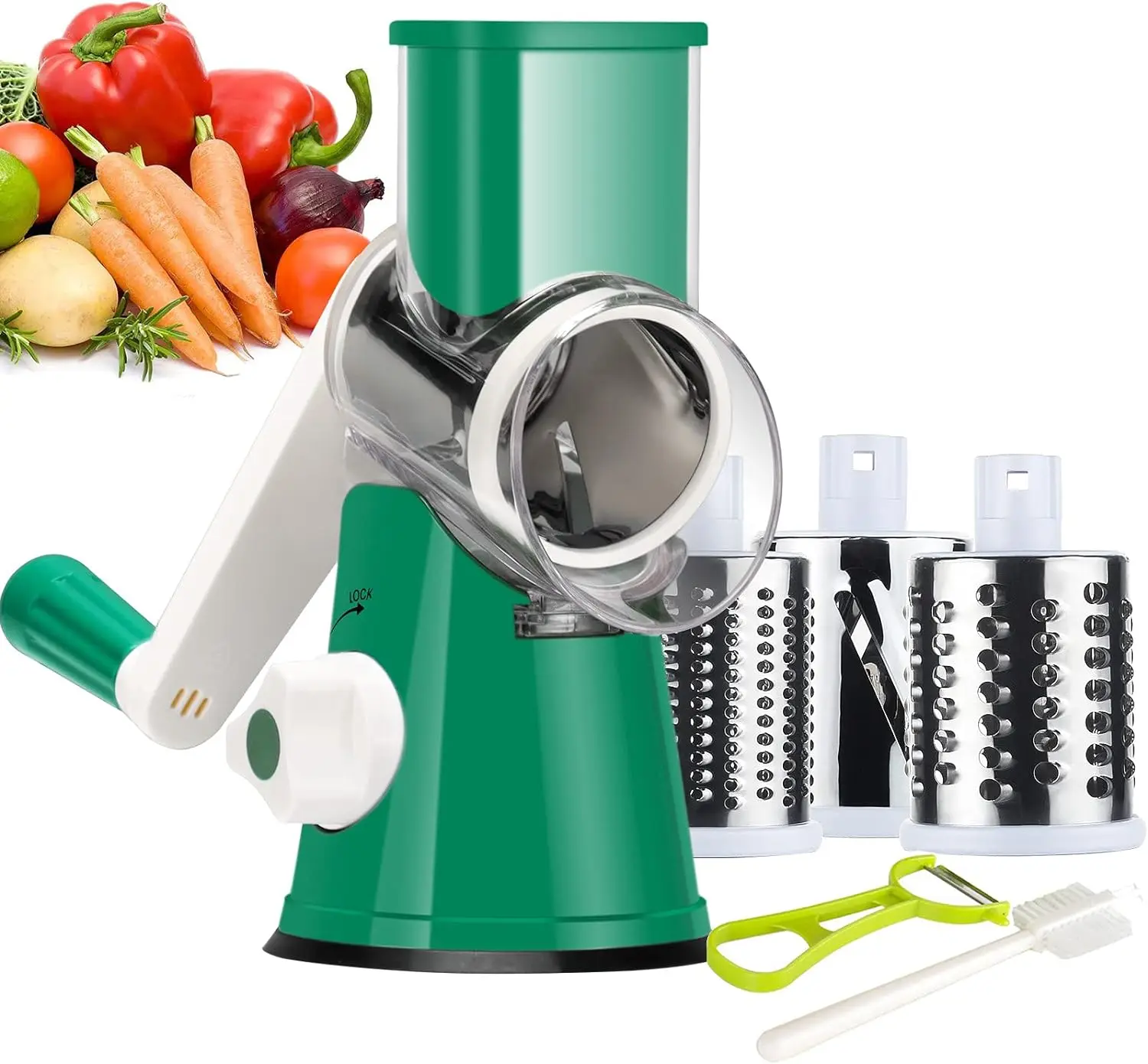 2024 New Fruit And Vegetable Chopper Portable Electric Vegetable Cutter Kichen Accessories 4 In 1 Electric Vegetable Chopper