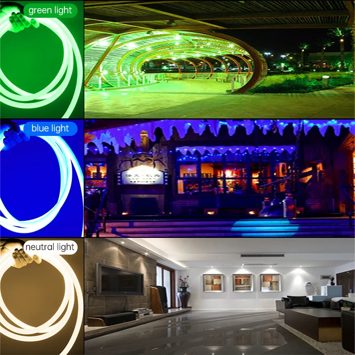 Exterior Accent Lighting Flexible led flex neon Stage Lighting Tape Outdoor Flexible Neon LED Customized 360 Degree Round