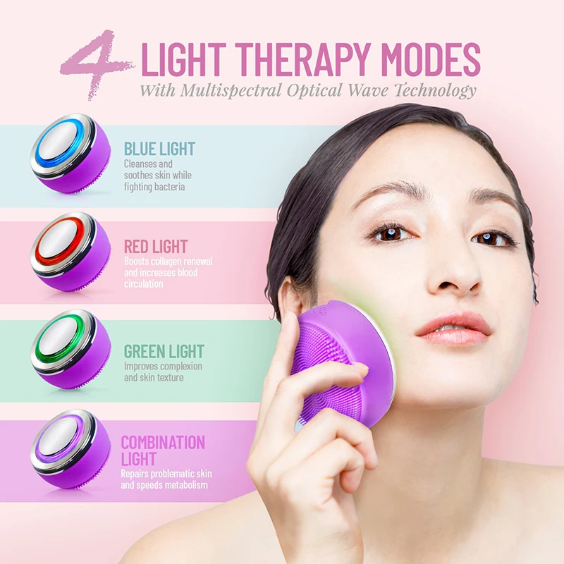 
New 2021 electric beauty facial vacuum pore cleansing brush face cleanser silicone face cleansing brush for facial exfoliation 